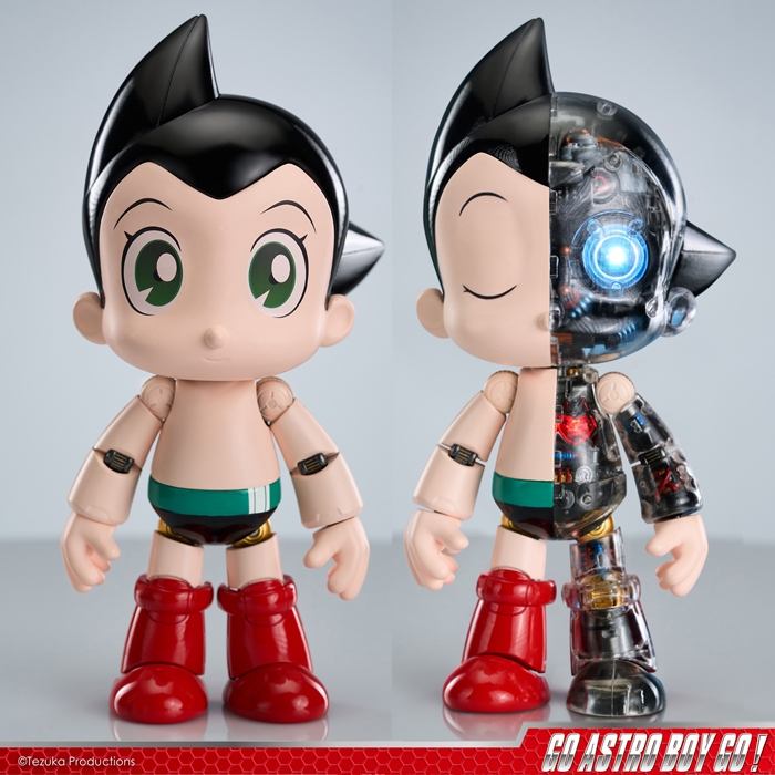 アニメ作品『GO!GO!!アトム』からあの「鉄腕アトム」が可動フィギュア、メタルアクションシリーズに登場!!通常版とオプション満載のDX版です。