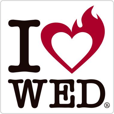 I♡WEDマグネットステッカー(WHITE) / バッタ屋 by STAYMELLOW